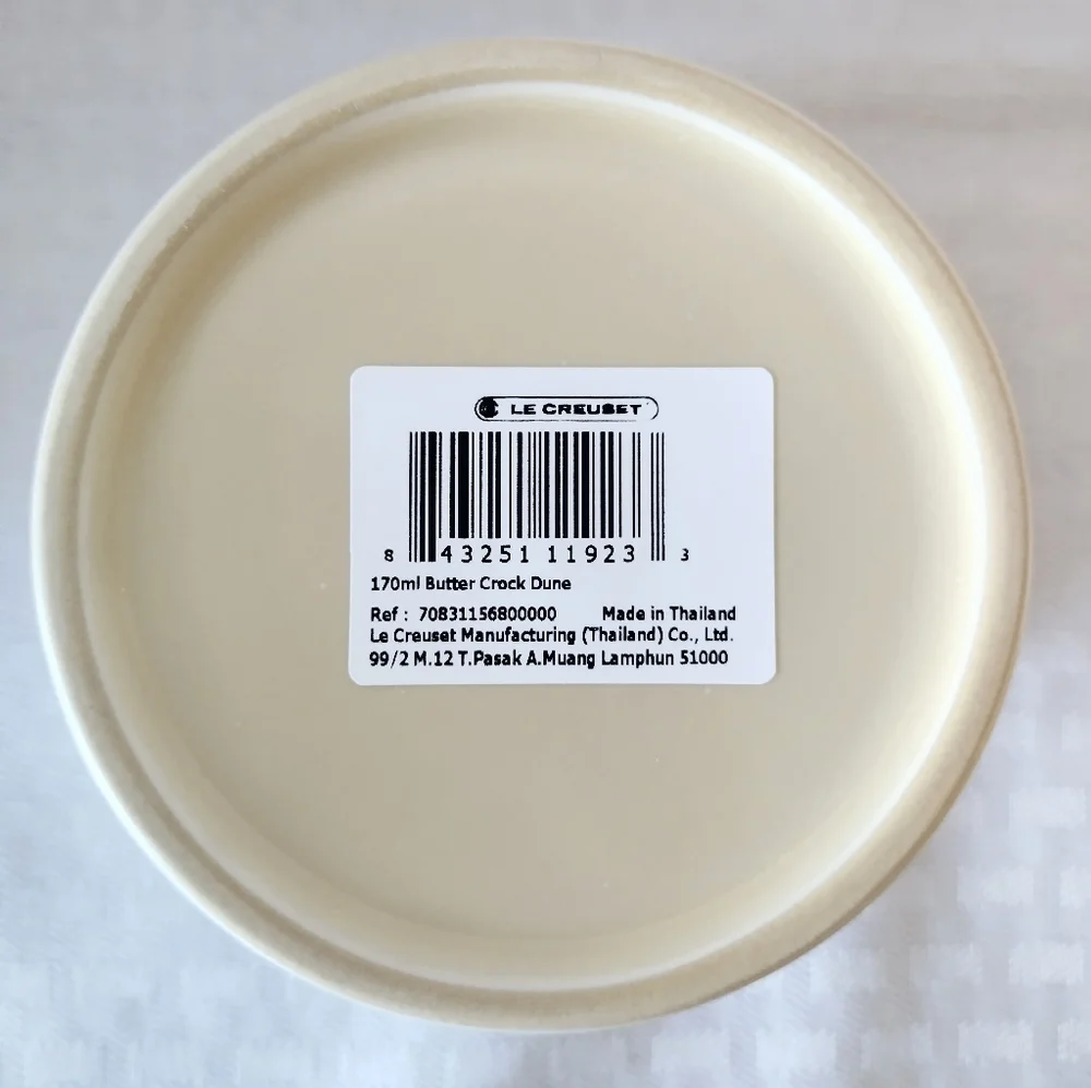 Le Creuset Stoneware Butter Crock - 6 Oz - Dune Beige